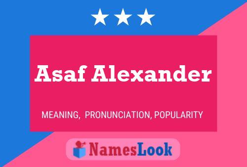 Póster del nombre Asaf Alexander