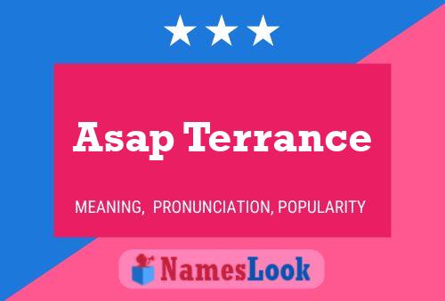 Póster del nombre Asap Terrance