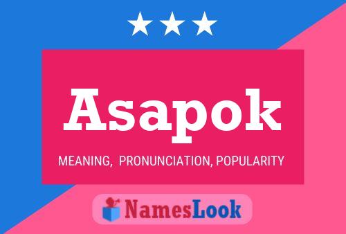 Póster del nombre Asapok