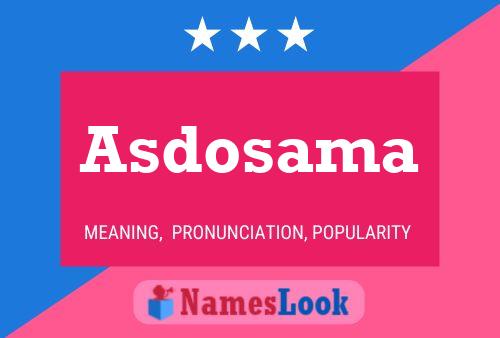 Póster del nombre Asdosama