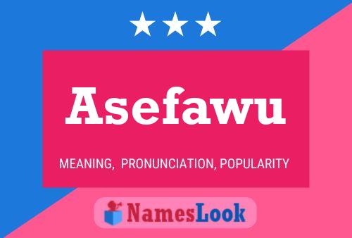 Póster del nombre Asefawu