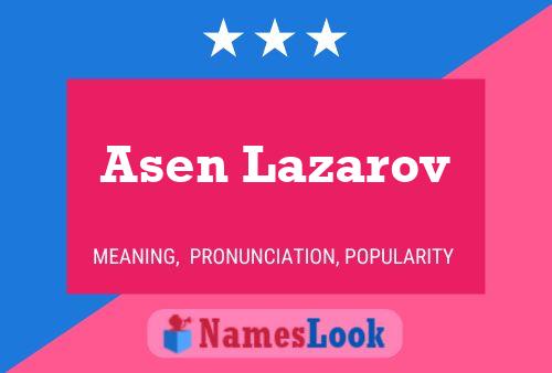 Póster del nombre Asen Lazarov