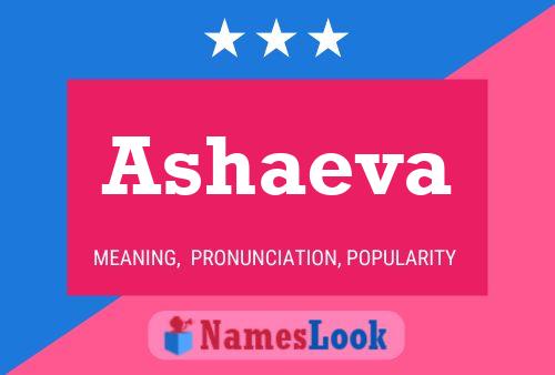 Póster del nombre Ashaeva