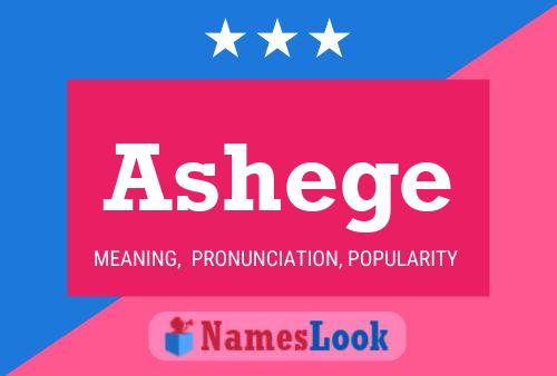 Póster del nombre Ashege