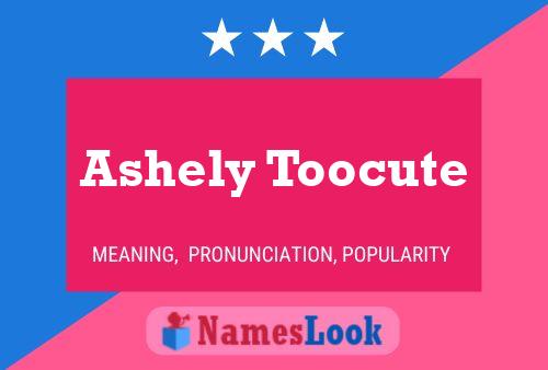 Póster del nombre Ashely Toocute