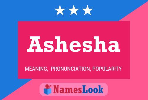 Póster del nombre Ashesha