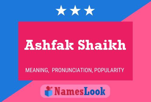 Póster del nombre Ashfak Shaikh