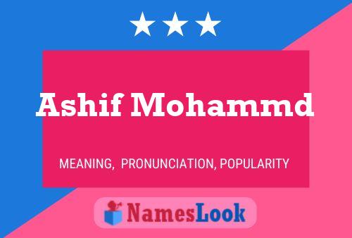 Póster del nombre Ashif Mohammd