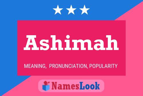 Póster del nombre Ashimah