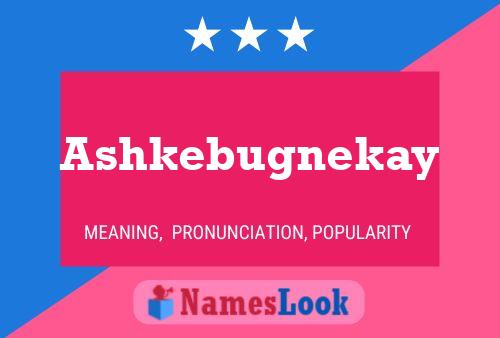 Póster del nombre Ashkebugnekay