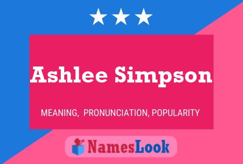 Póster del nombre Ashlee Simpson