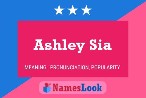 Póster del nombre Ashley Sia