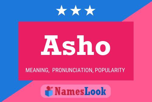 Póster del nombre Asho