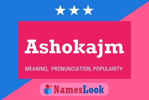 Póster del nombre Ashokajm