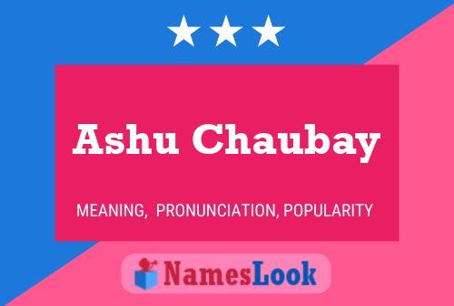 Póster del nombre Ashu Chaubay