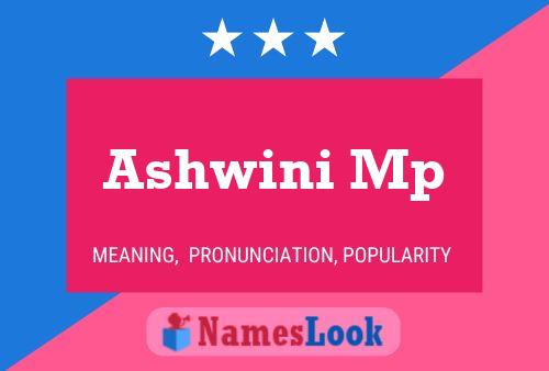 Póster del nombre Ashwini Mp