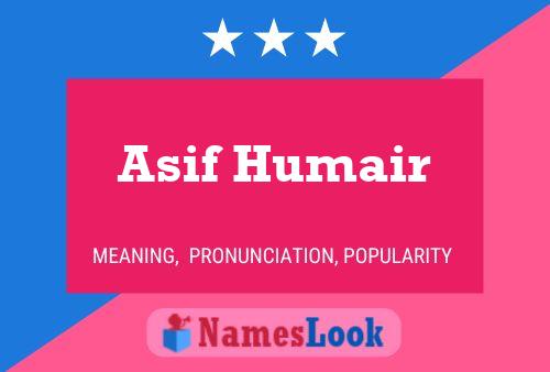 Póster del nombre Asif Humair