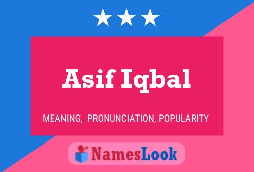 Póster del nombre Asif Iqbal