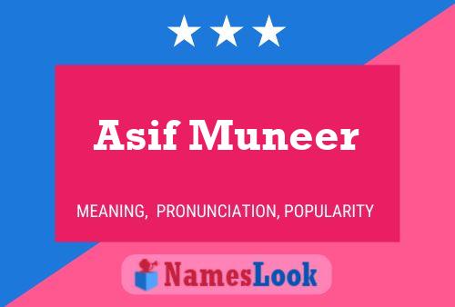 Póster del nombre Asif Muneer