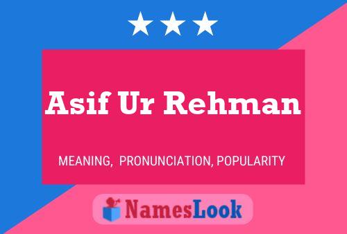 Póster del nombre Asif Ur Rehman