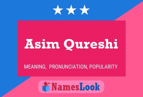 Póster del nombre Asim Qureshi