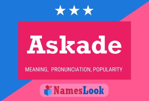 Póster del nombre Askade