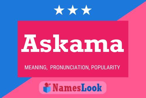 Póster del nombre Askama