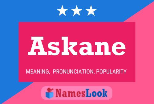 Póster del nombre Askane