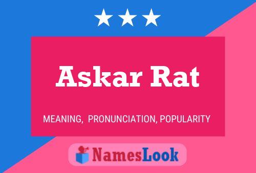 Póster del nombre Askar Rat