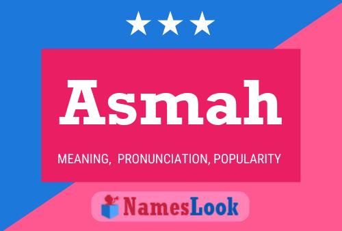 Póster del nombre Asmah