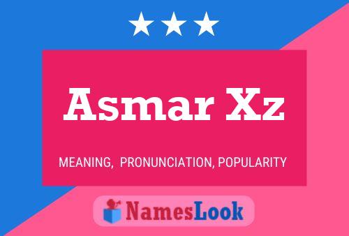 Póster del nombre Asmar Xz