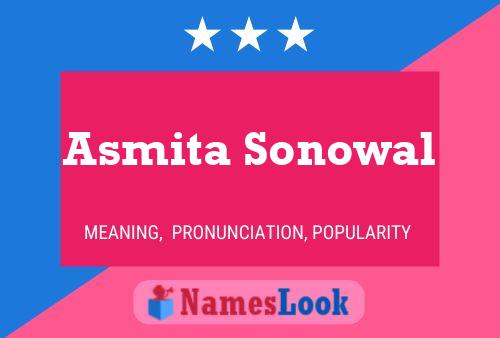 Póster del nombre Asmita Sonowal