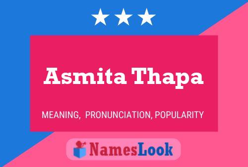 Póster del nombre Asmita Thapa