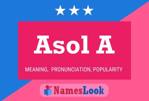 Póster del nombre Asol A