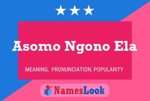 Póster del nombre Asomo Ngono Ela