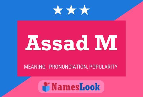 Póster del nombre Assad M