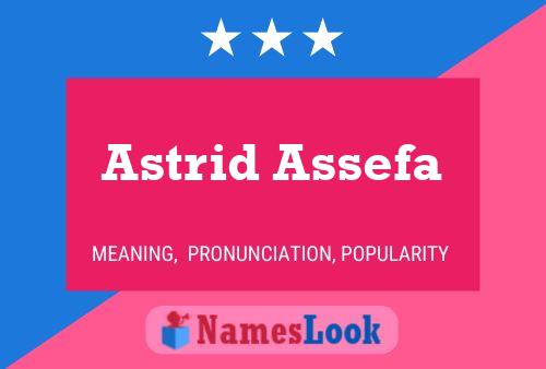 Póster del nombre Astrid Assefa