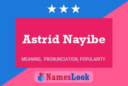 Póster del nombre Astrid Nayibe