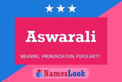 Póster del nombre Aswarali