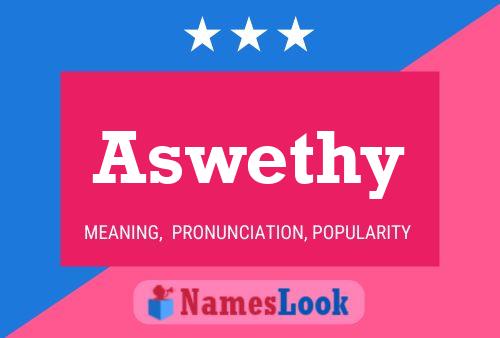 Póster del nombre Aswethy