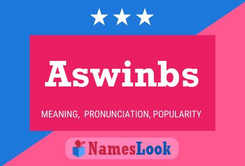 Póster del nombre Aswinbs