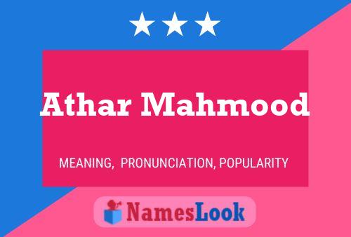 Póster del nombre Athar Mahmood