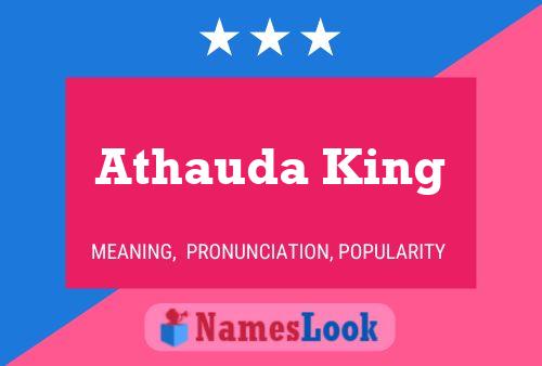 Póster del nombre Athauda King