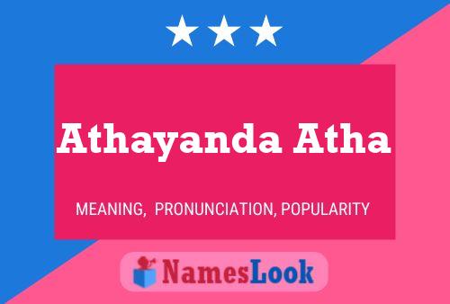 Póster del nombre Athayanda Atha