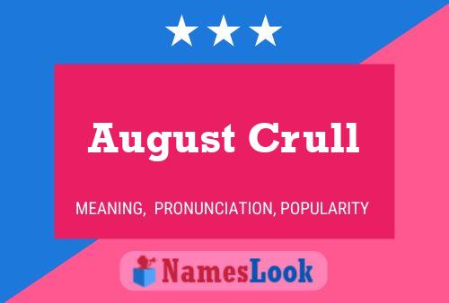 Póster del nombre August Crull