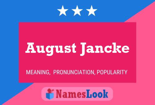 Póster del nombre August Jancke