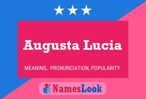 Póster del nombre Augusta Lucia