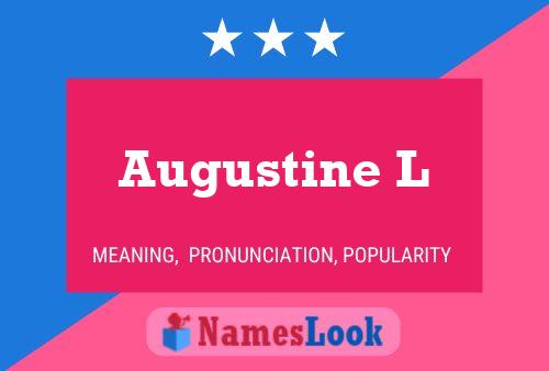 Póster del nombre Augustine L