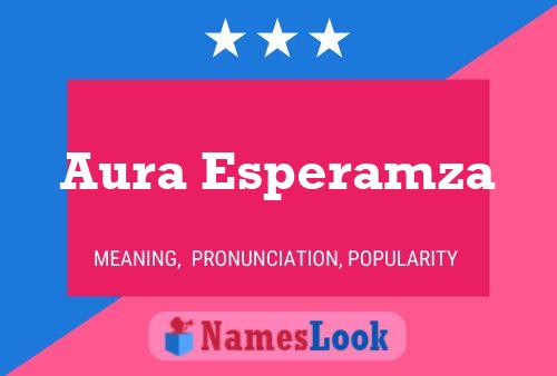 Póster del nombre Aura Esperamza