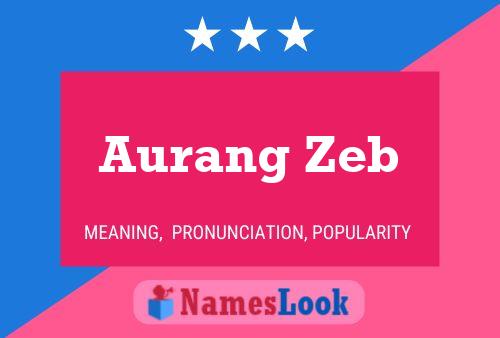 Póster del nombre Aurang Zeb